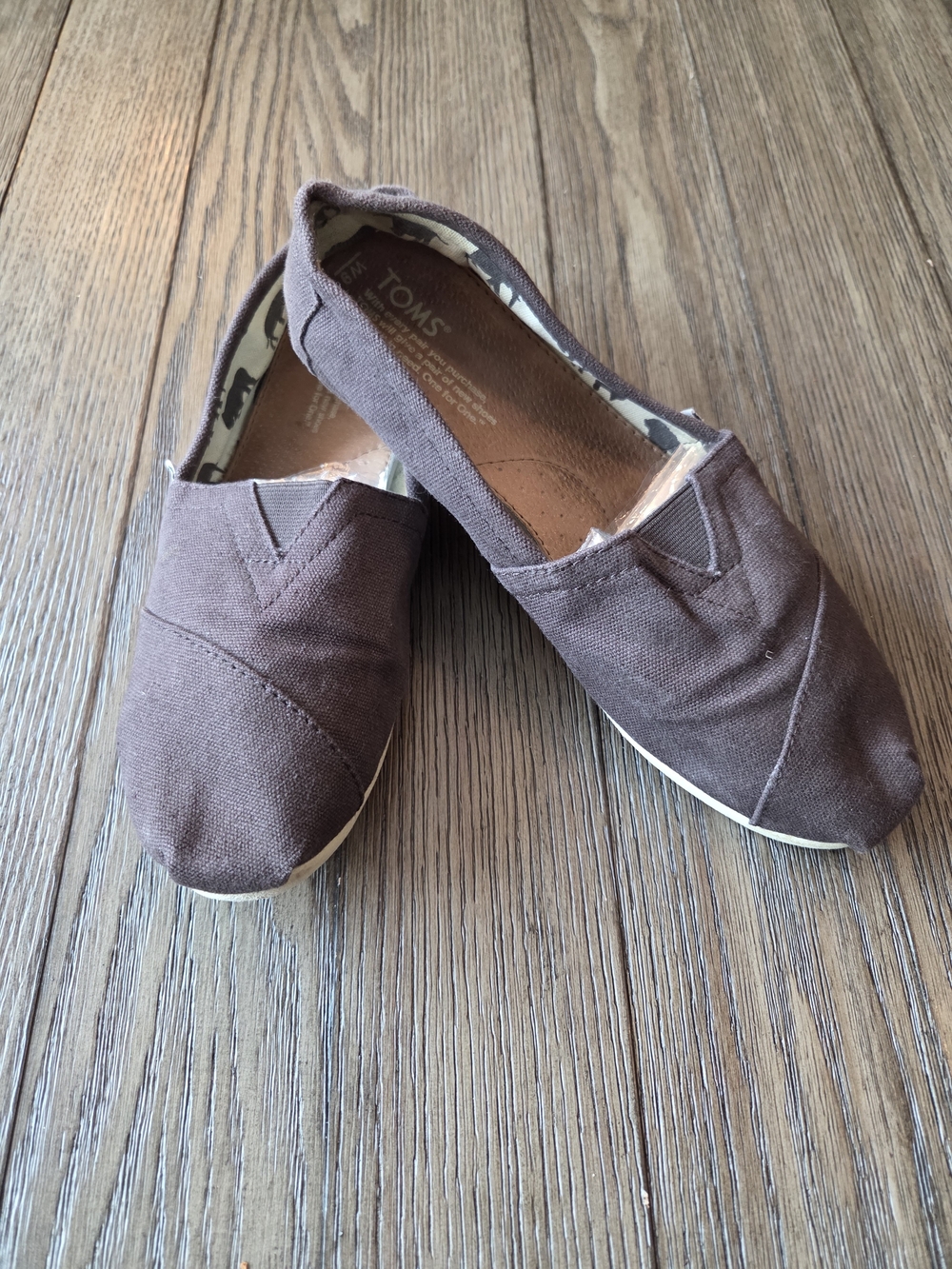 TOMS Classic Canvas Alpargata Slip-On Flats - Dark Brown